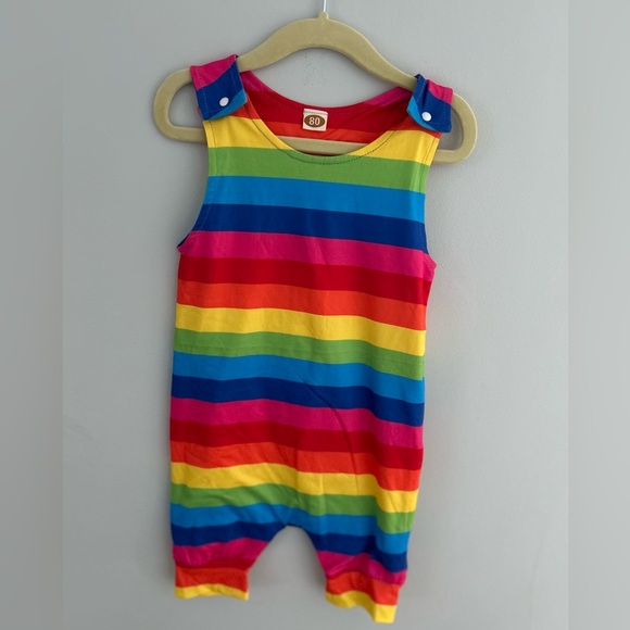 Colorful Striped Baby Romper 12-18 months - Picture 1 of 1